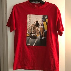 VISUAL streetwear Red Graphic T-shirt